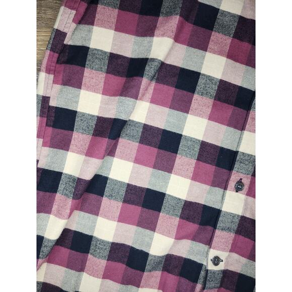 Public School New York Men’s Flannel Shirt Size Large Plaid Button Up Long Sleev - Picture 11 of 14